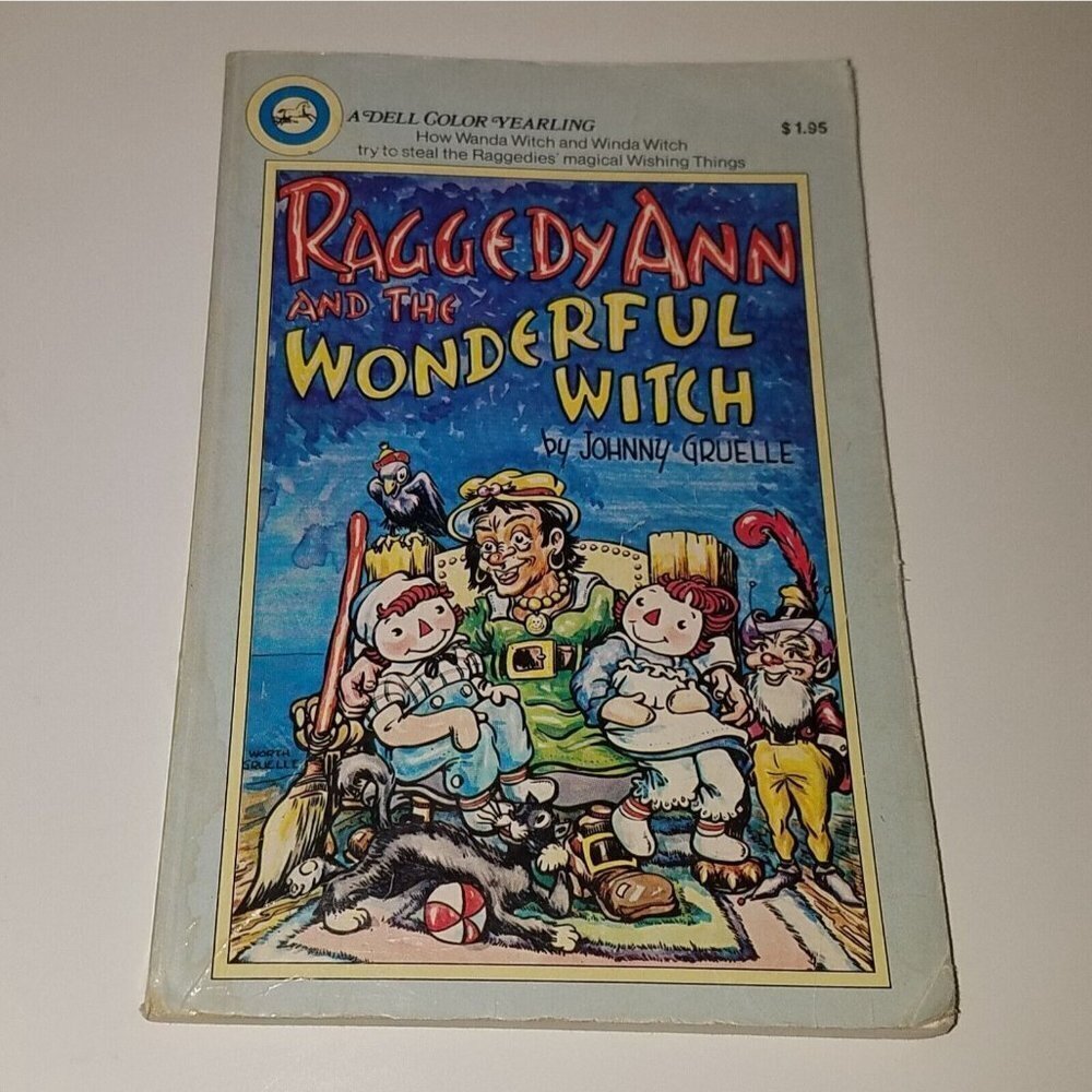 VTG Raggedy Ann & the Wonderful Witch Paperback Book Johnny Gruelle